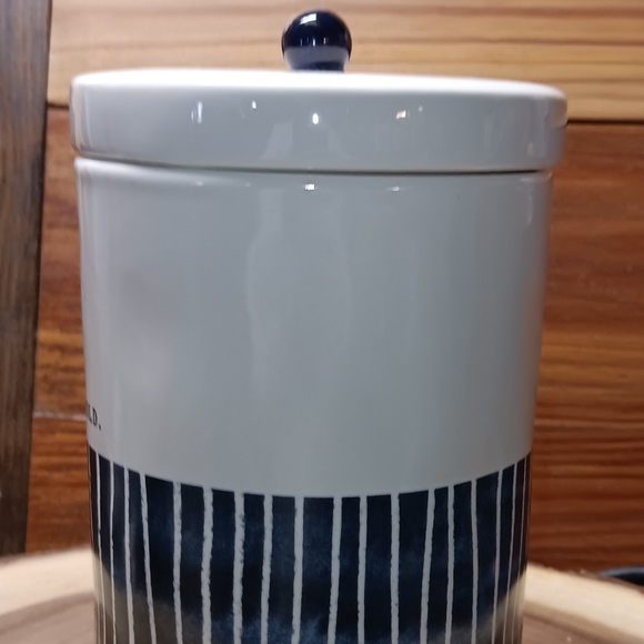 Rae Dunn HTF Indigo collection HOLD canister - Picture 3 of 4